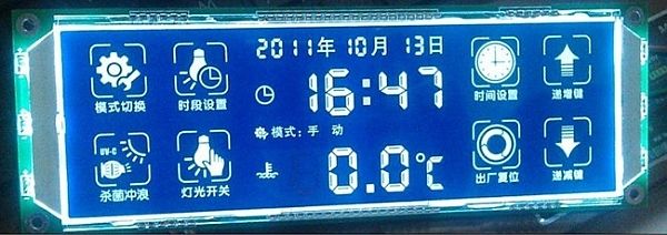 STN-full transparent LCD screen
